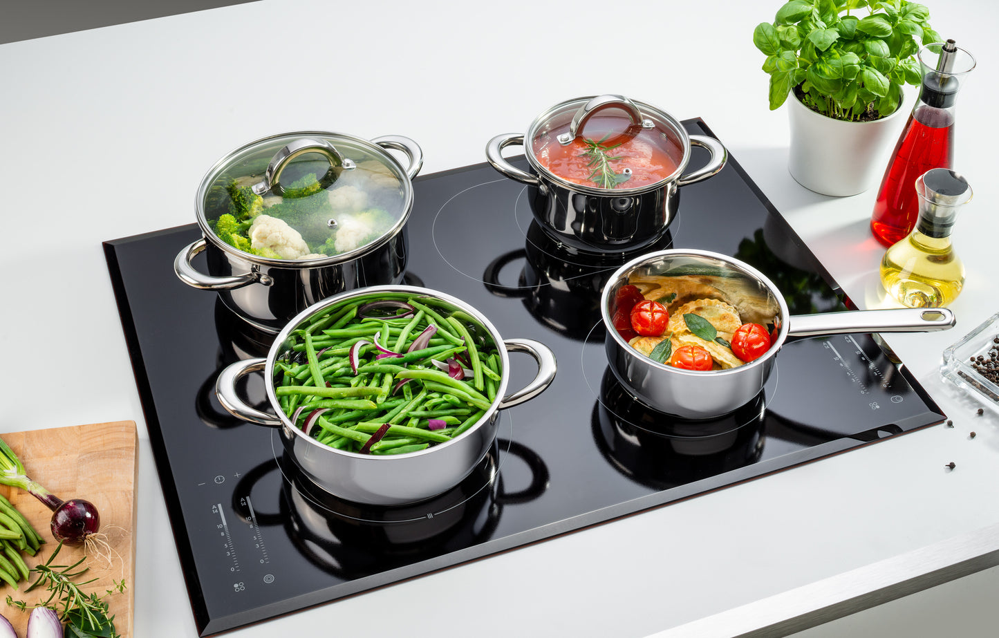 Linnuo® Eco-Line 7 tlg. Edelstahl Topfset
