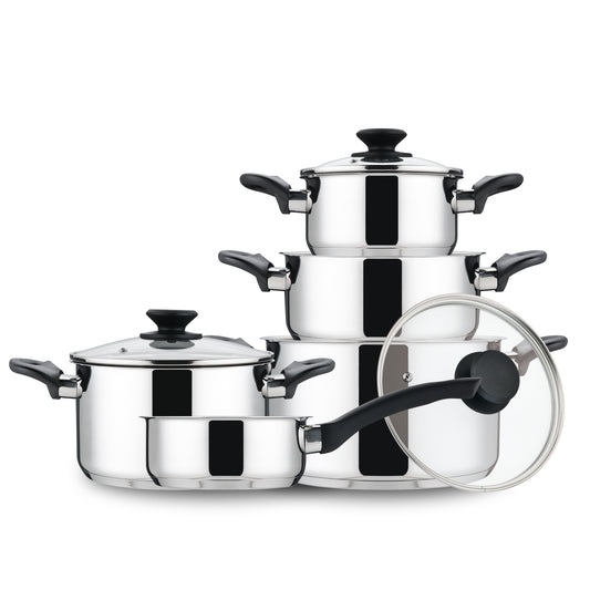 Linnuo® Classic-Line 9 tlg. Edelstahl Topfset