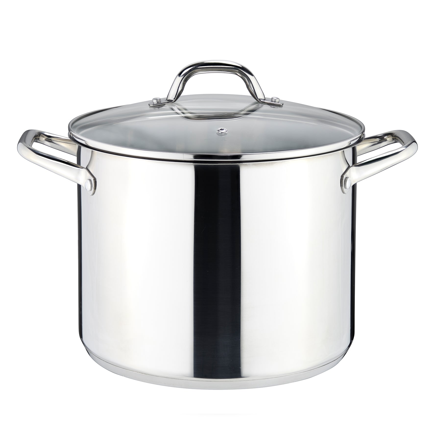 Linnuo® Comfort-Line 10 l Edelstahl-Topf Glasdeckel Induktion Griff nicht heiß